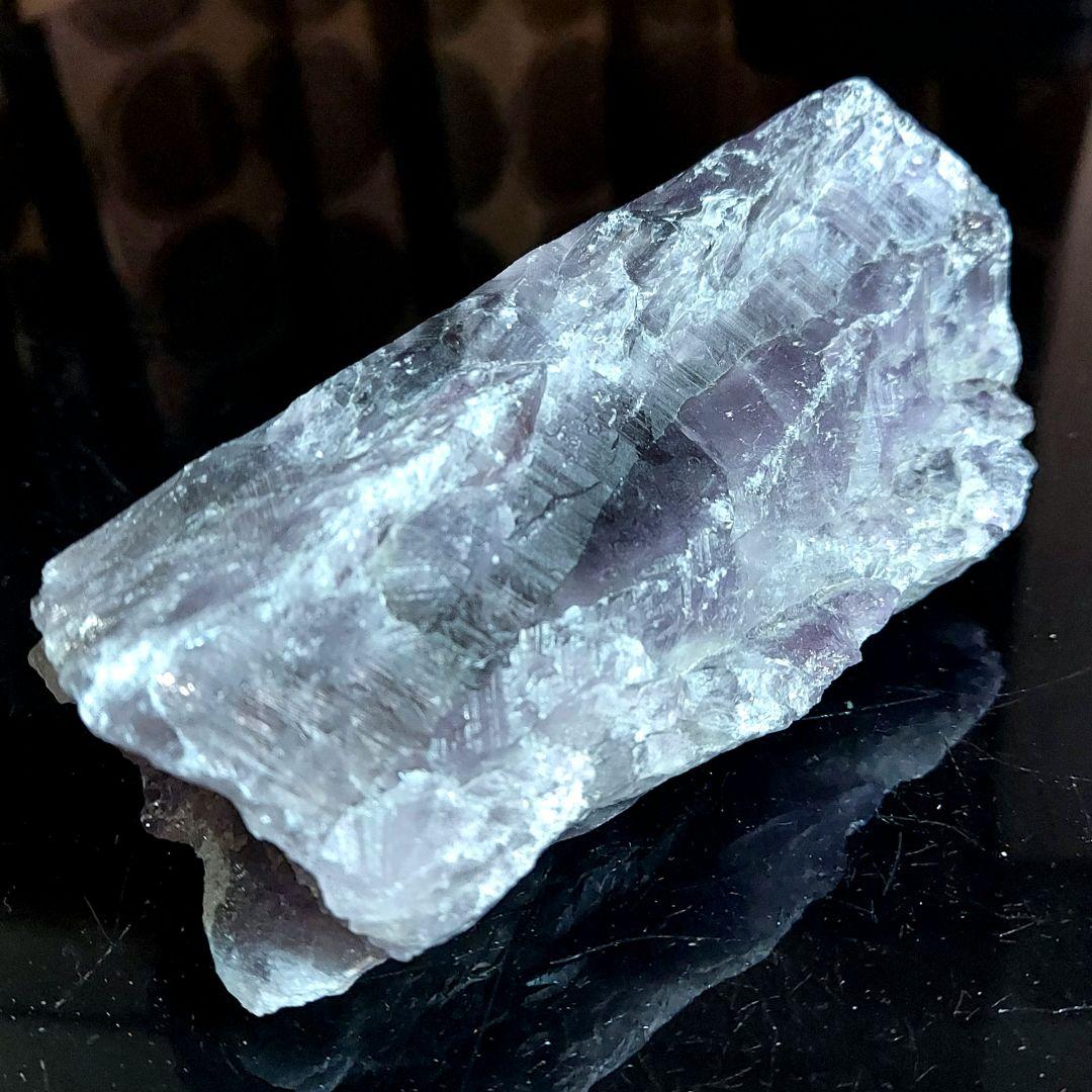 アメジスト 濃紫が綺麗✨ 大きな紫水晶 原石1面磨き556