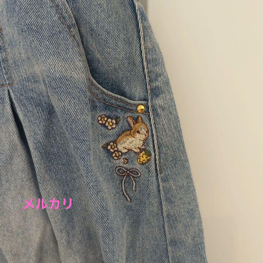 フランシュリッペ　うさぎ☆　デニムスカートМ