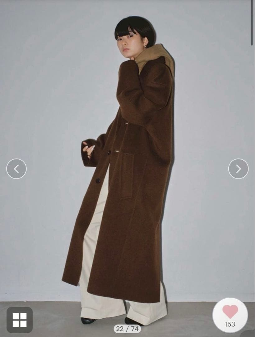 todayful トゥデイフル　wool over coat