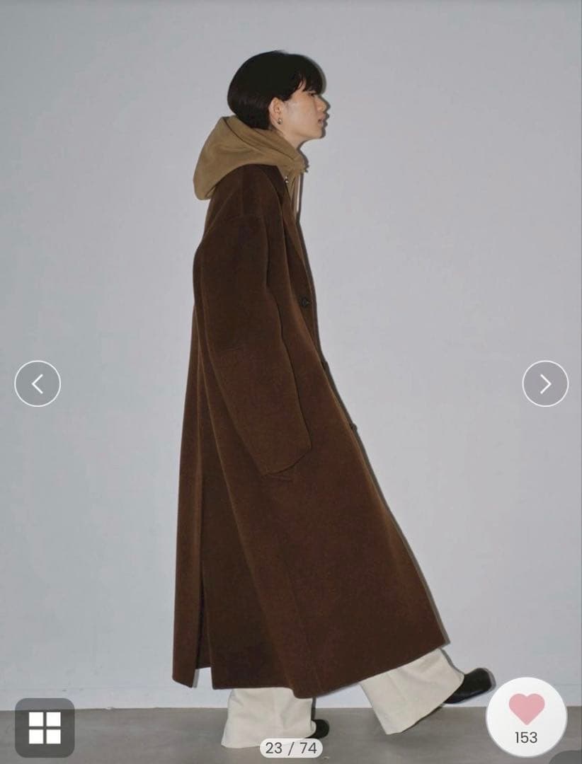 todayful トゥデイフル　wool over coat