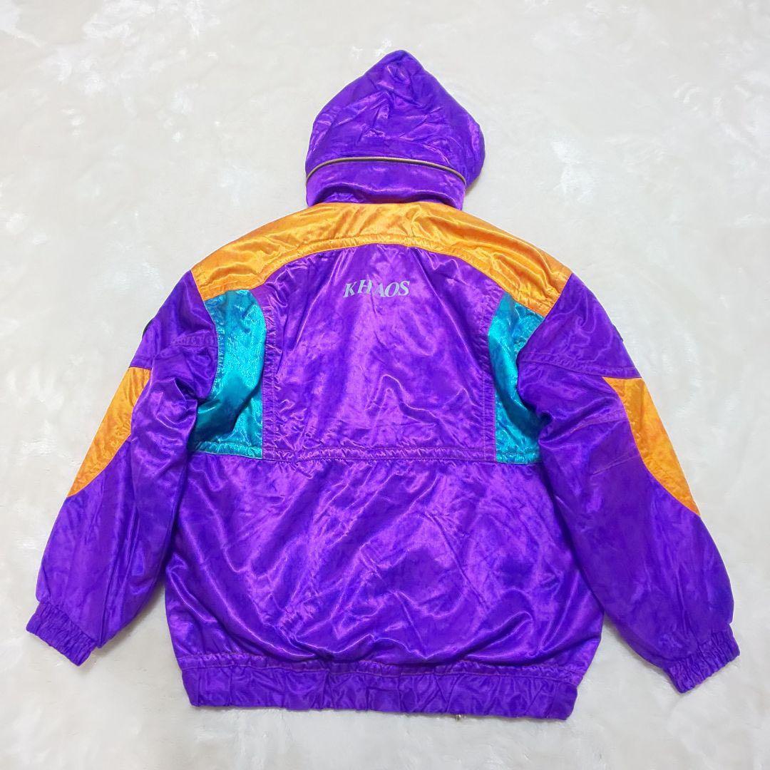 古着　DESCENTE スキーウェア 紫 オレンジ