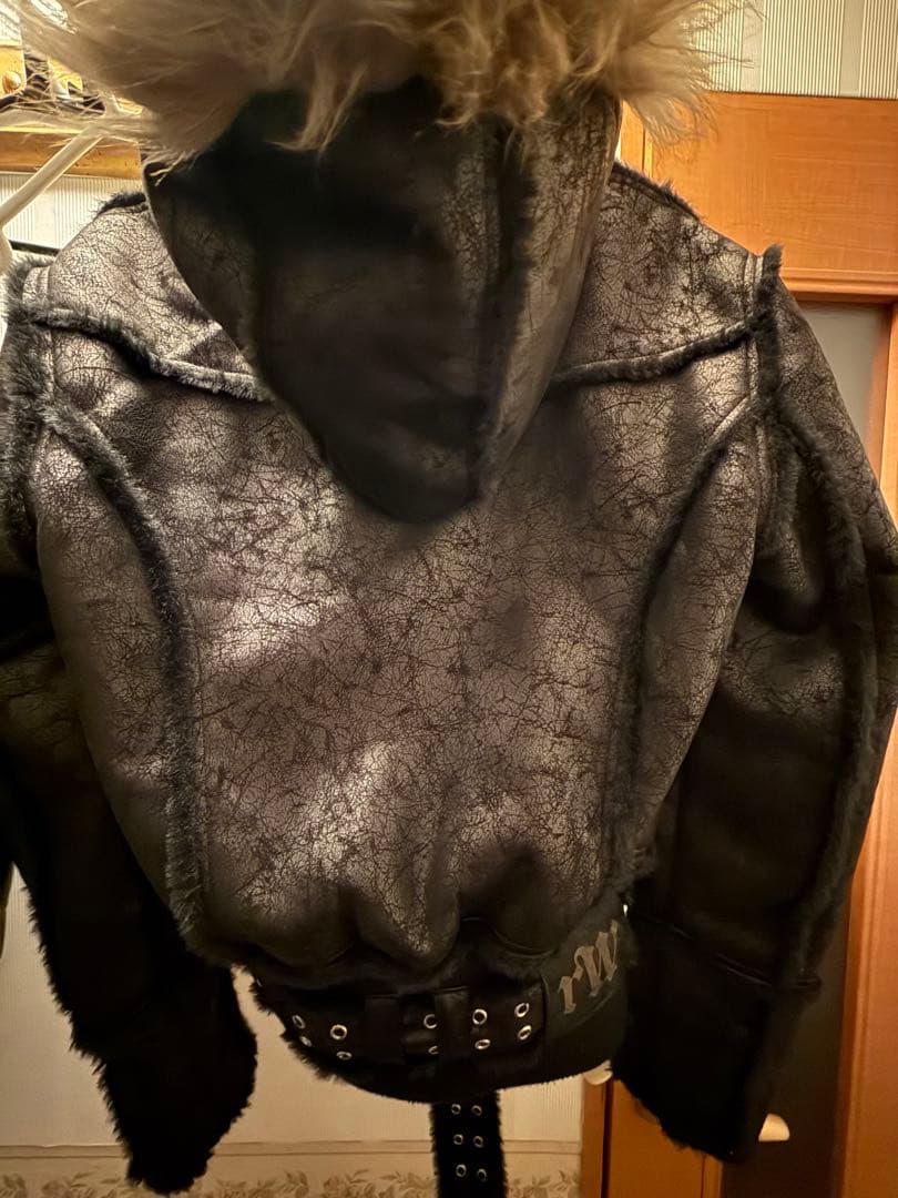 ジャケット・アウター RACERWORLDWIDE sheepskin jacket M black