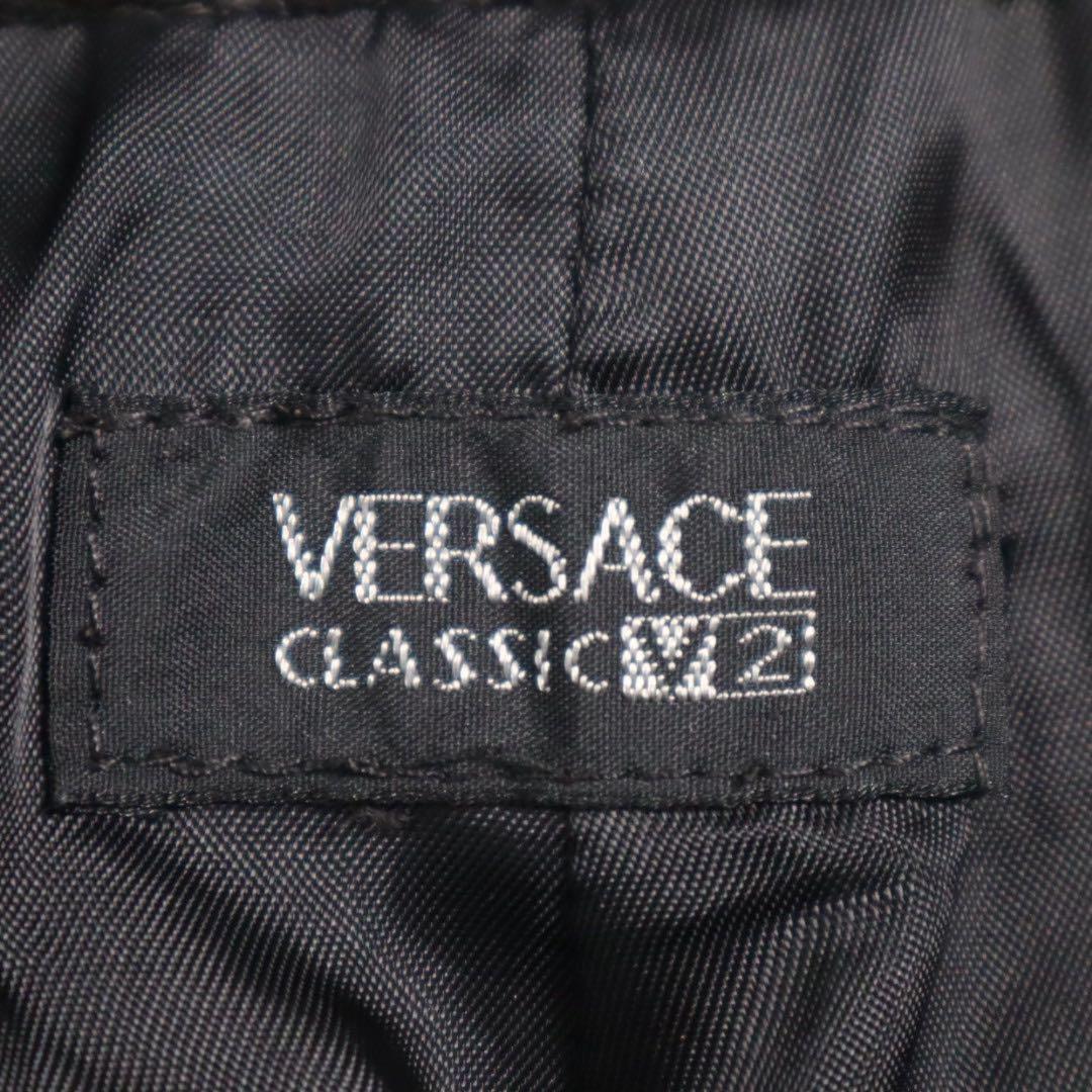 パンツ versace classic v2 archive leather pants