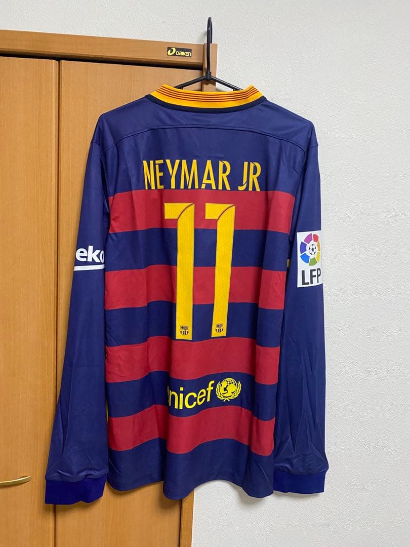 新品　15-16 バルセロナ NEYMAR JR 10番 長袖 シャツ