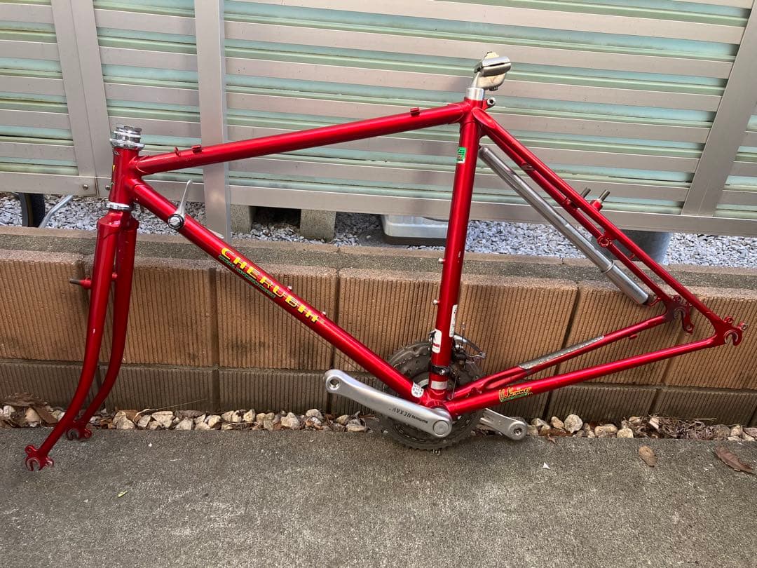 ケルビム　Cherubim レッド　ランドナー　フレーム　付属品あり　値下げ