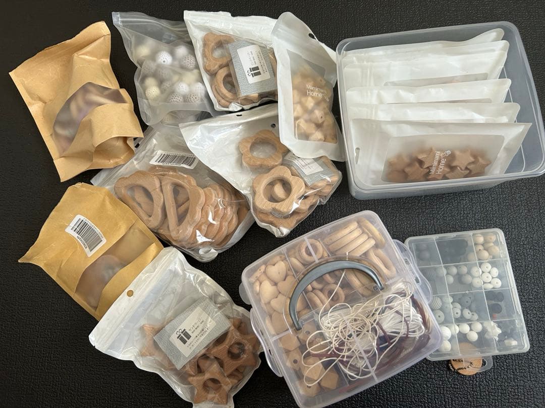 木製ビーズ　歯固め