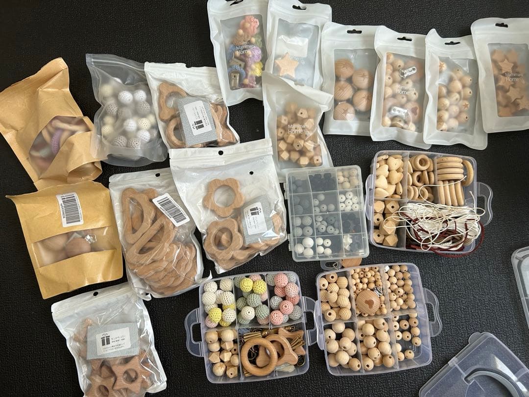 木製ビーズ　歯固め