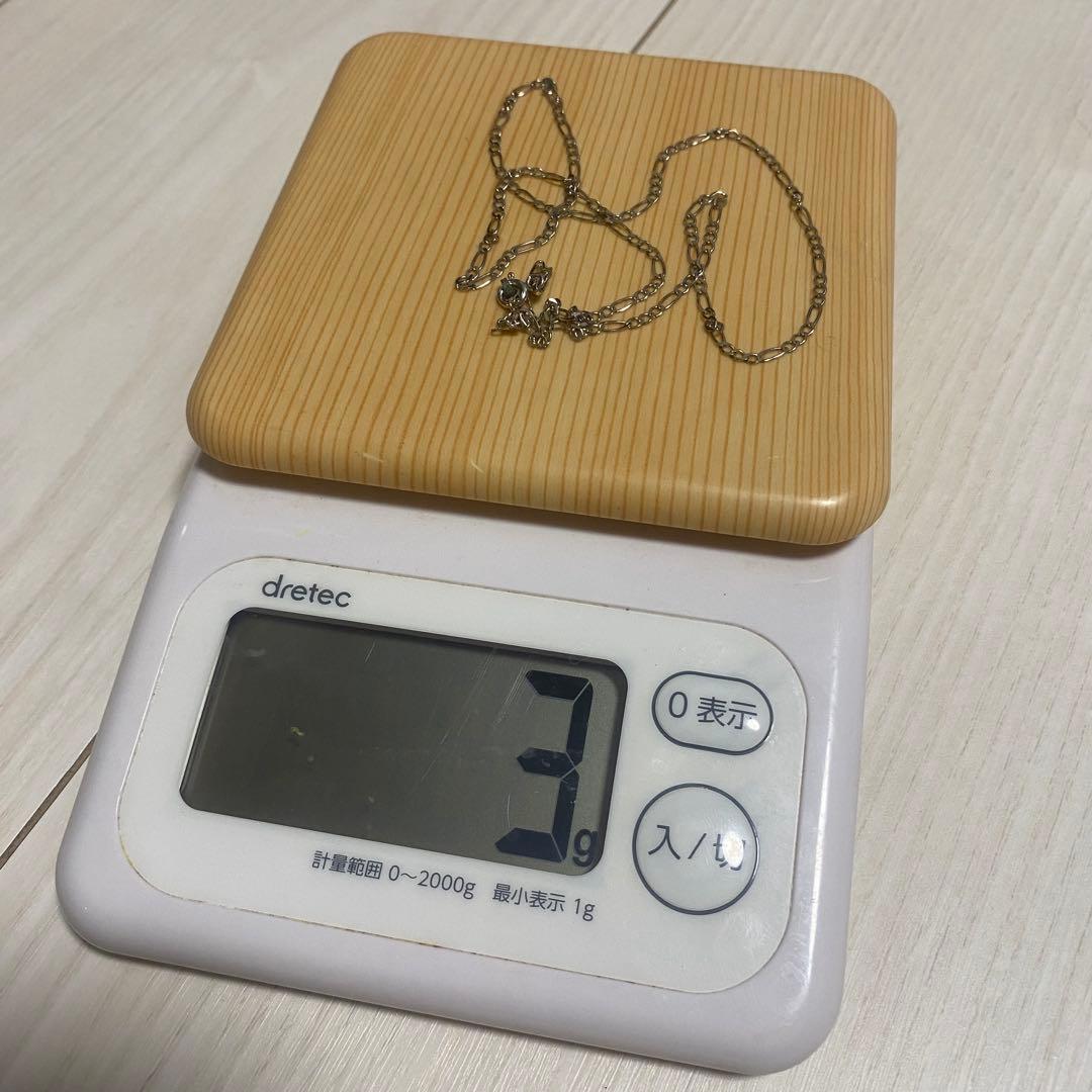 10k ホワイトゴールド　フィガロチェーン　avalanche