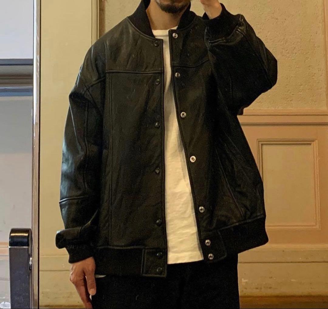 yoused play vintage レザージャケット　スタジャン　黒