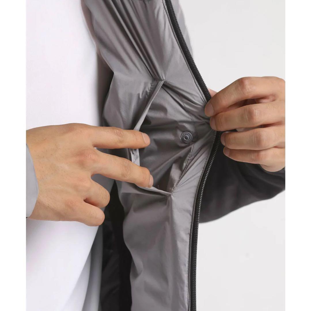 DESCENTE AERO CAPSULE ハイブリッドフーディー　グレー系