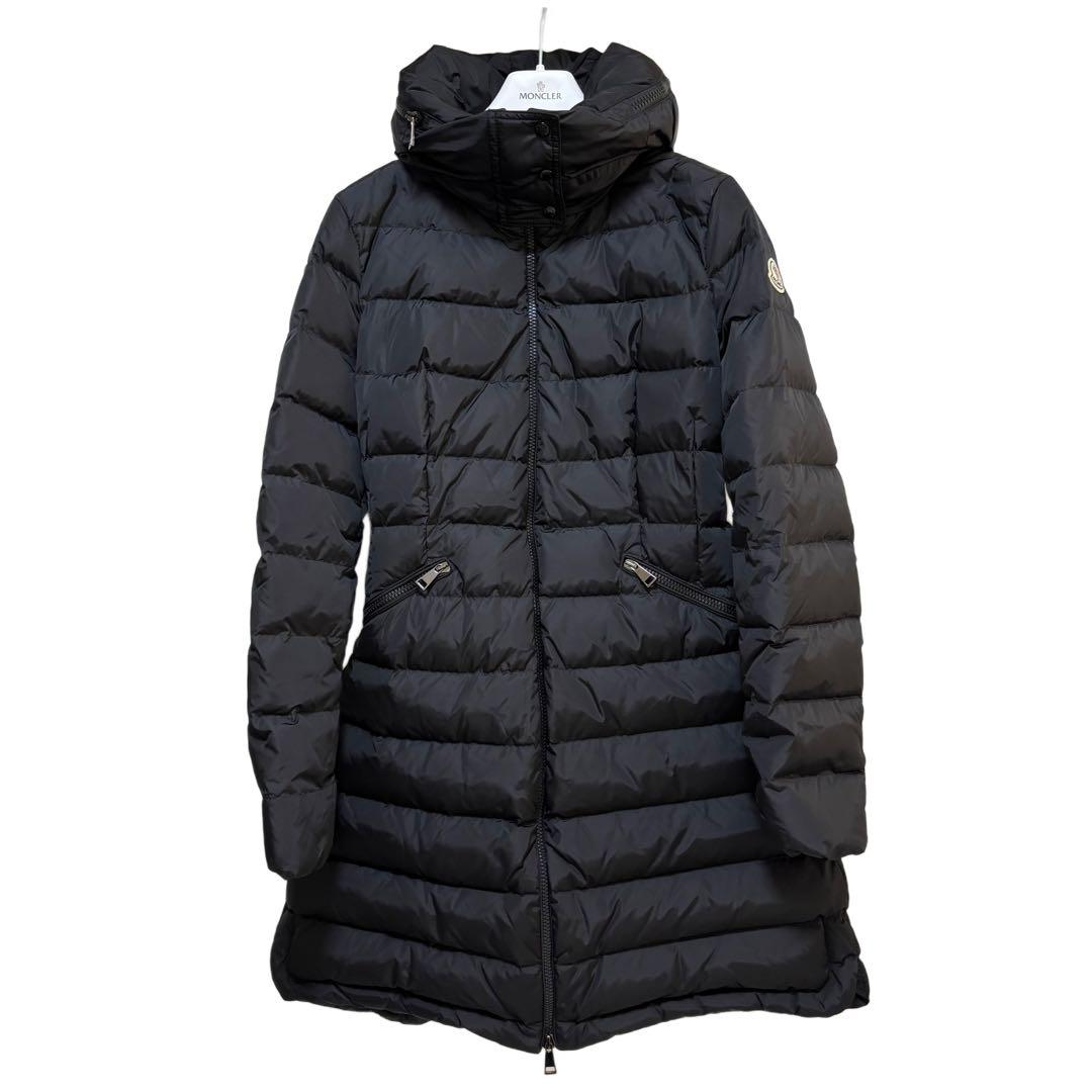 【正規品・美品】モンクレール フラメッテ ダウンコート ブラック サイズ0