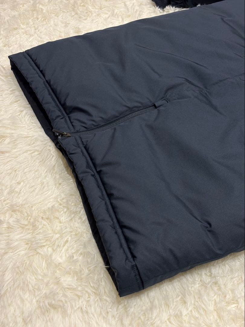 NIKE ベンチコート ネイビー L 中綿 肉厚 フード着脱　2way