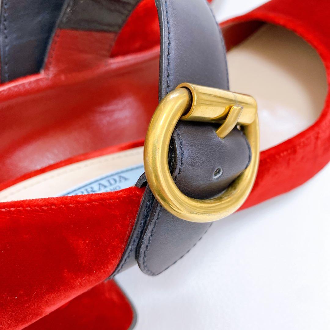 NY VINTAGE 専用 PRADA プラダ メリージェーン チャンキーヒール