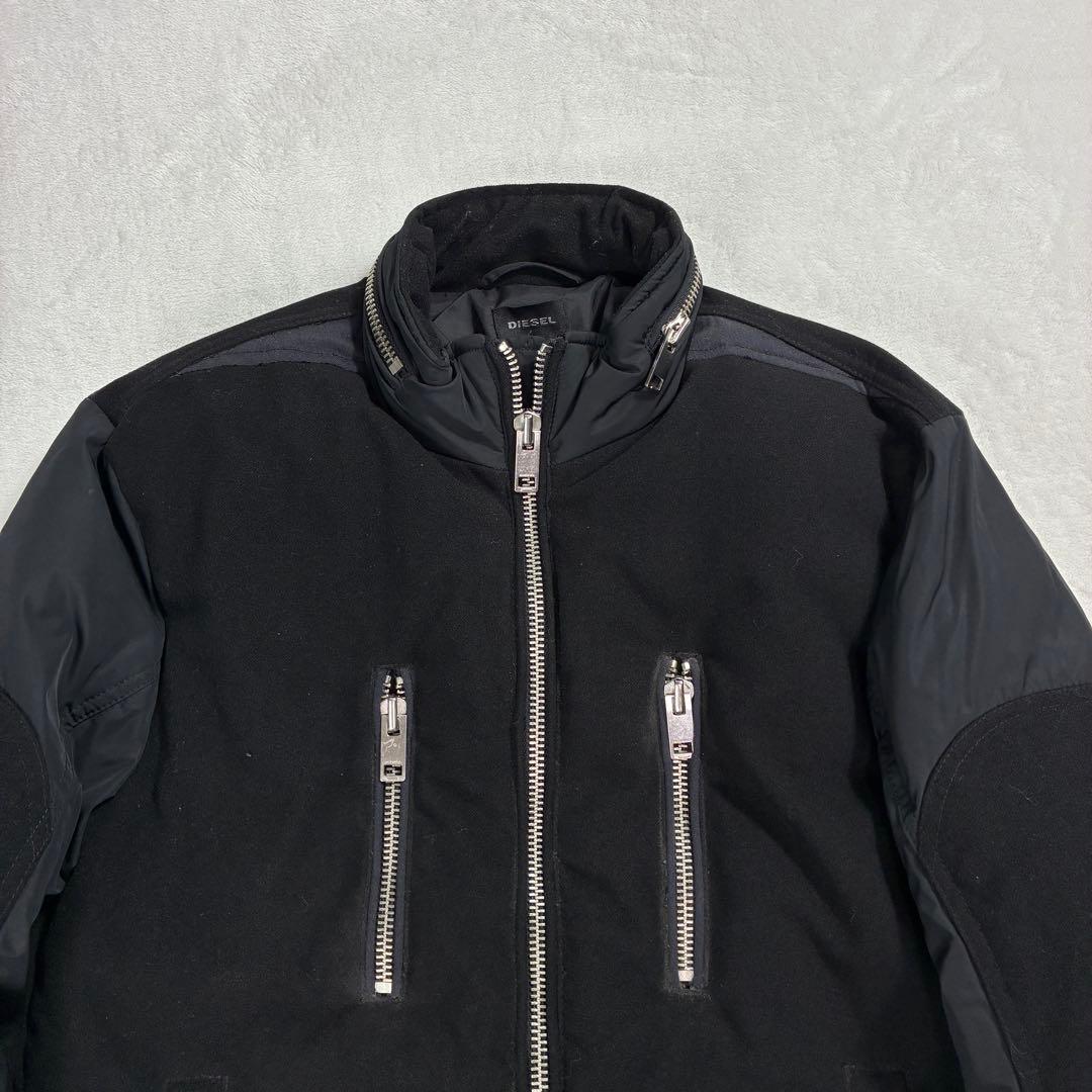 美品✨ディーゼル コットンジップアップブルゾン シングルライダース