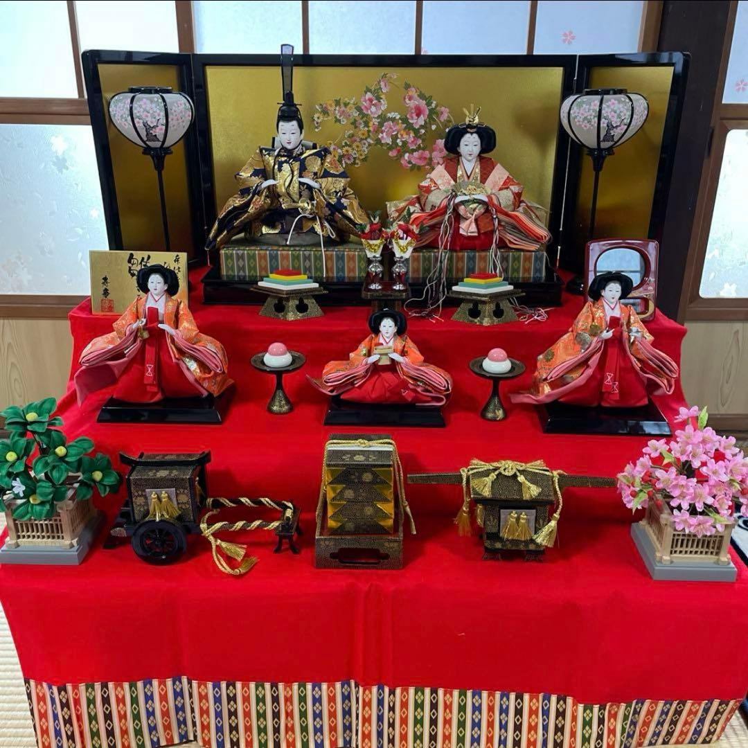 [送料込み]高級は雛人形3段