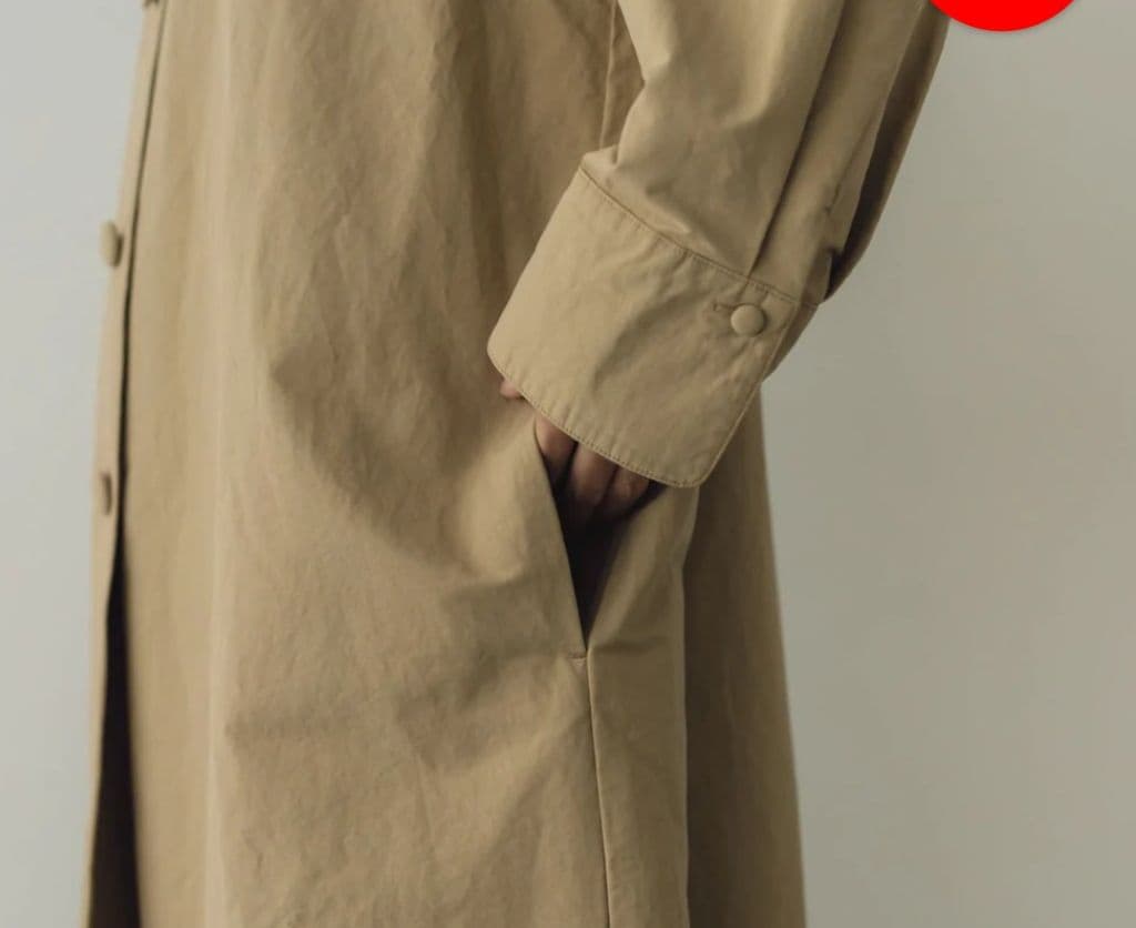 くらすこと +to クラシカルなコットンナイロンコート　新品