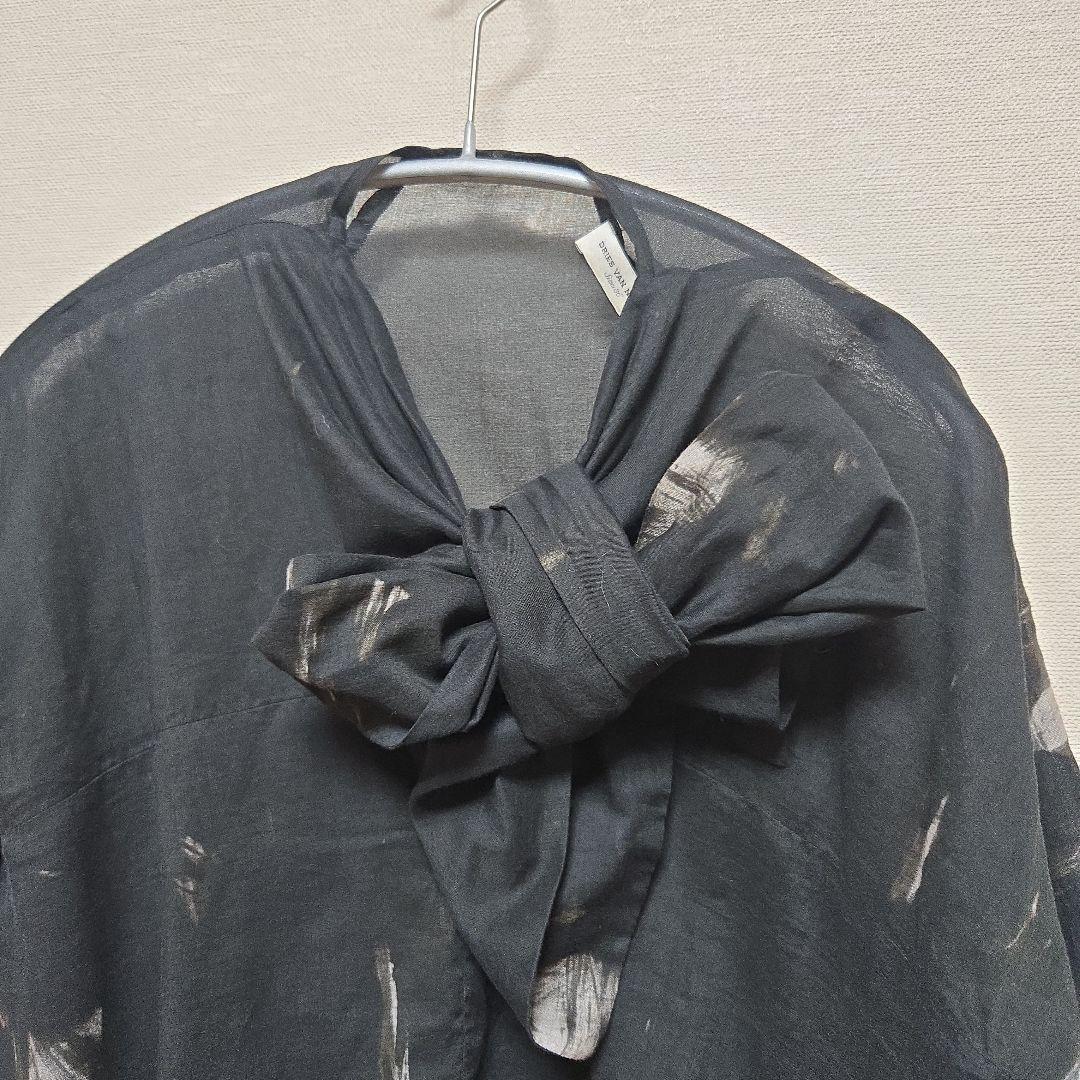 DRIES VAN NOTEN ドリスヴァンノッテン　タイ襟ブラウス