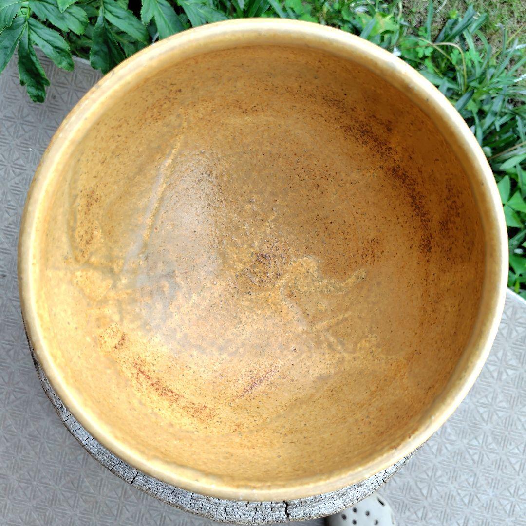 【作家物】一点物　蓋付き壺　蓋物器　菓子入れ　一点物　インテリア　飴色