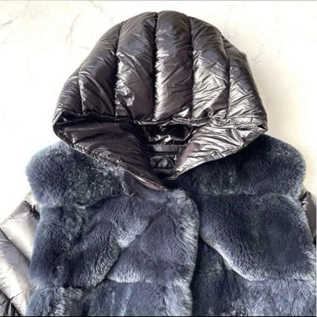 J-white 三京商会 高級レッキスファー＆ダウンコート 定価143,000円