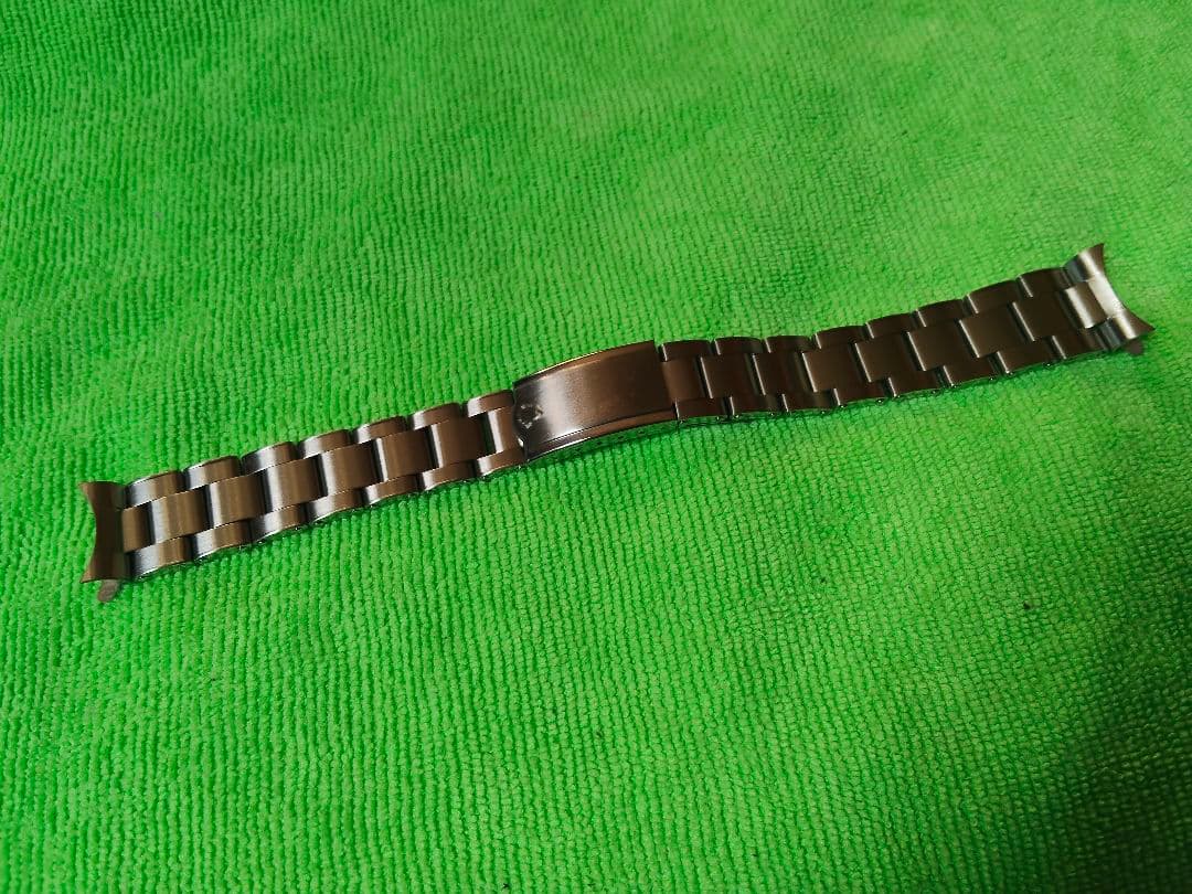 社外交換用リベットブレス　オイスターブレス　ラグ幅20mm希少でべそバックル