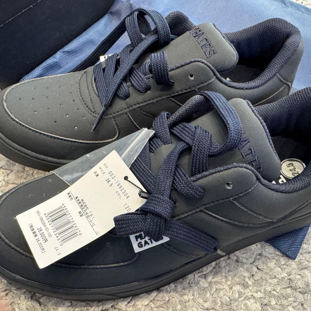 新品　PEARLY GATES ゴルフシューズ 24.5cm ネイビー