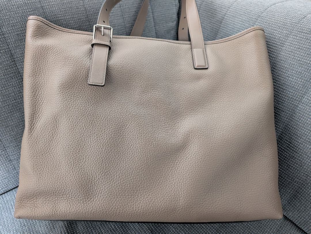 やまさん　Tod's Tライオン トープ レザー トートバッグ