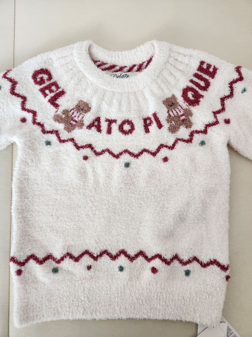 【新品】ジェラートピケ　キッズ　ルームウェア　上下セット