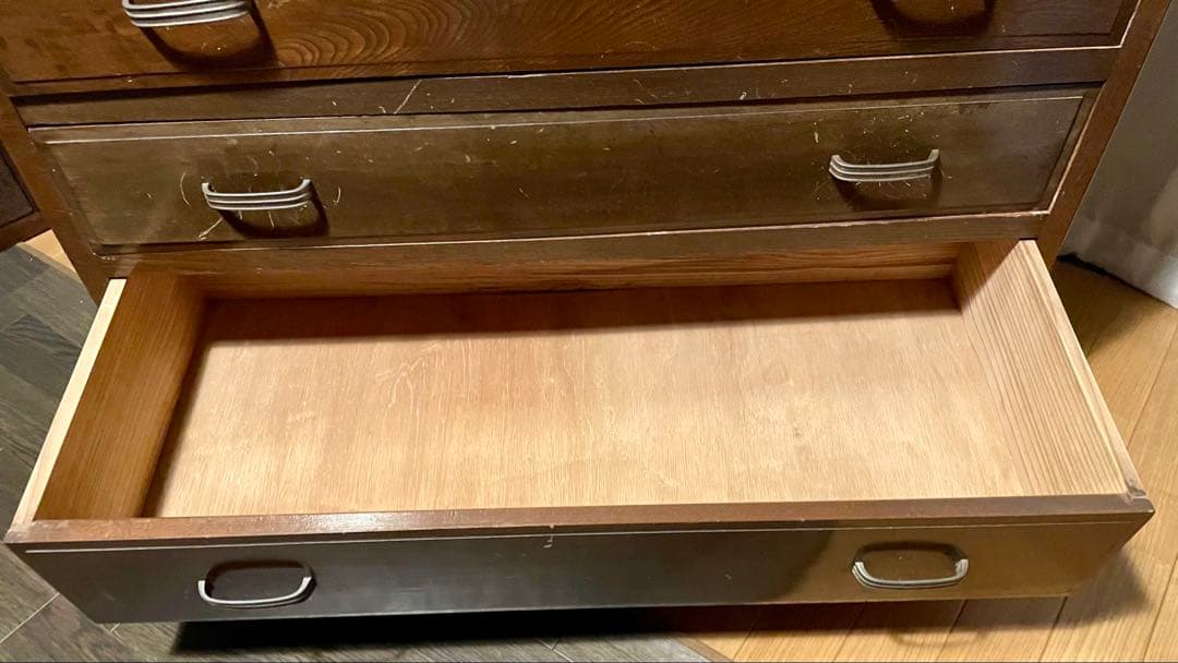 木製タンス ダークブラウン　アンティーク　レトロ