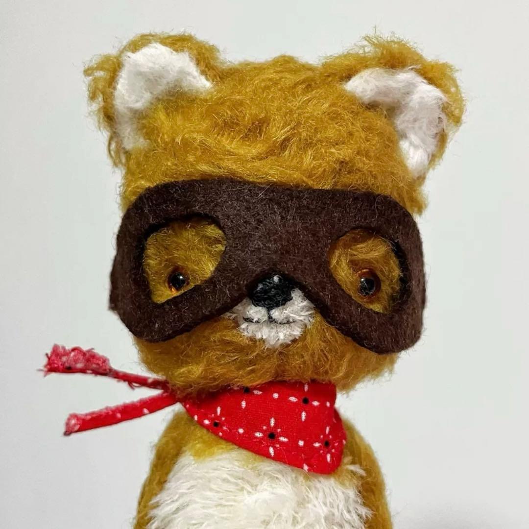 怪盗くまさん ぬいぐるみ ハンドメイド アーティストベア 海外作家様 テディベア