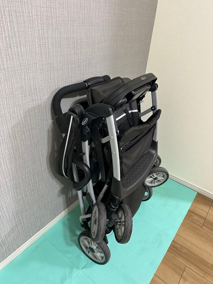 グレコ GRACO ルームフォーツー 2人乗りベビーカー 黒