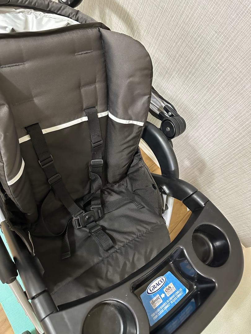 グレコ GRACO ルームフォーツー 2人乗りベビーカー 黒