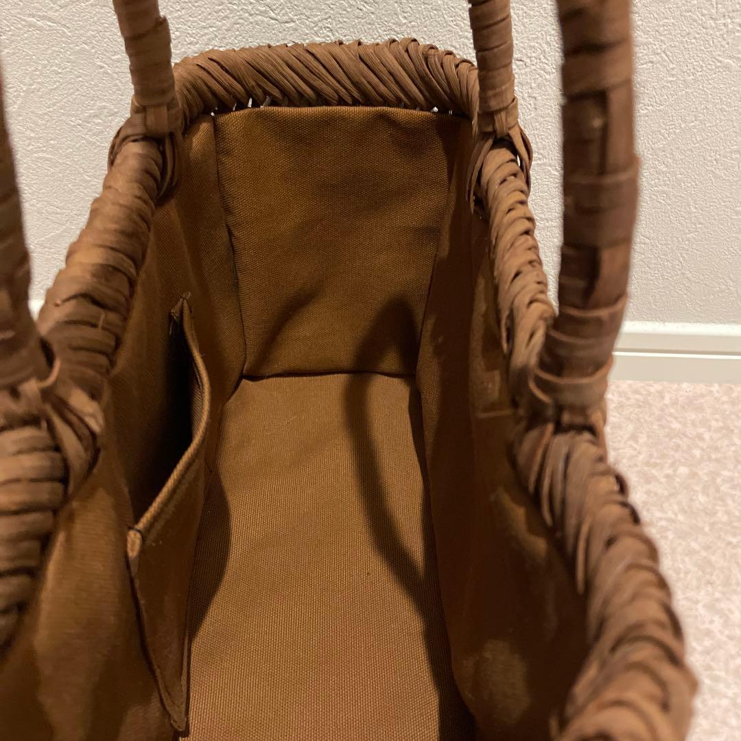 手提げカバン(手作り) 葡萄の木の皮を使用