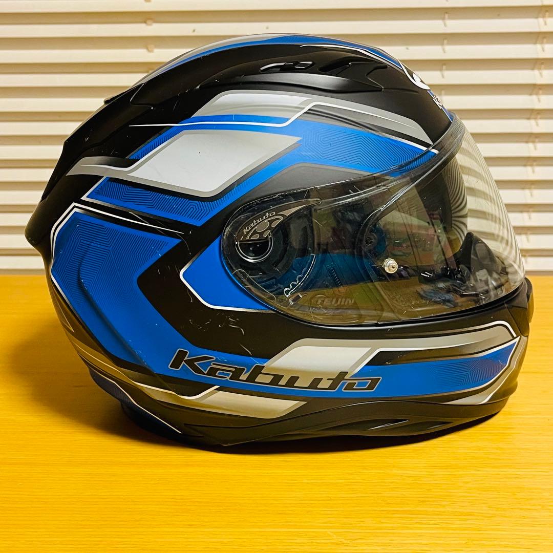 OGK KABUTO KAMUI-3 黒青 フルフェイスヘルメット Sサイズ