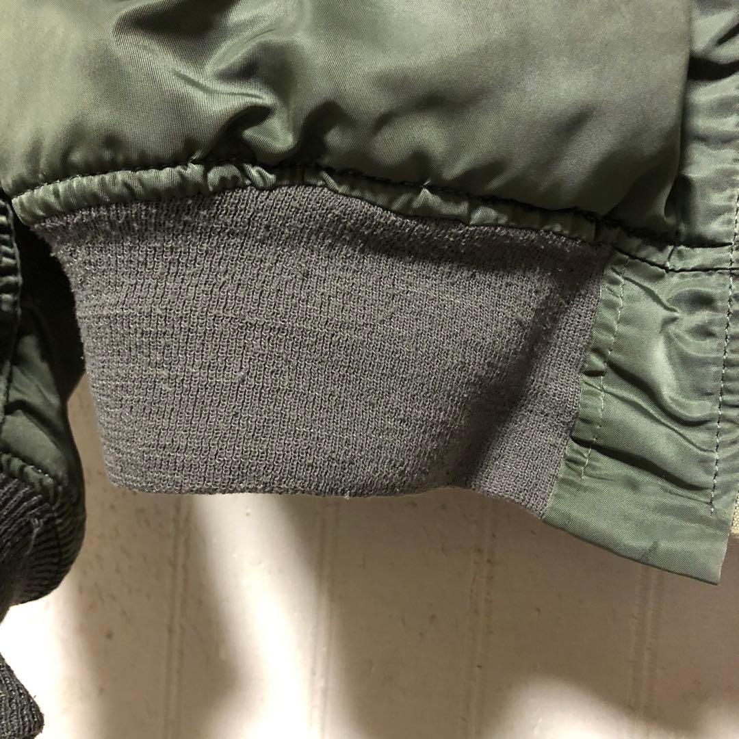 USA製 ALPHA MA-1 USAF ホワイトテープ フライトジャケット S