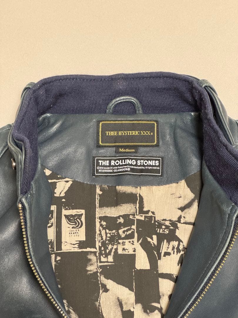 ヒステリックグラマー ローリングストーンズ 野口強 レザー ブルゾン キムタク着