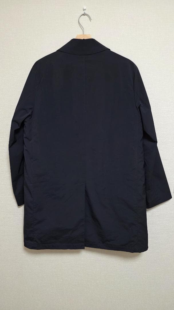 ネイビー ステンカラーコート