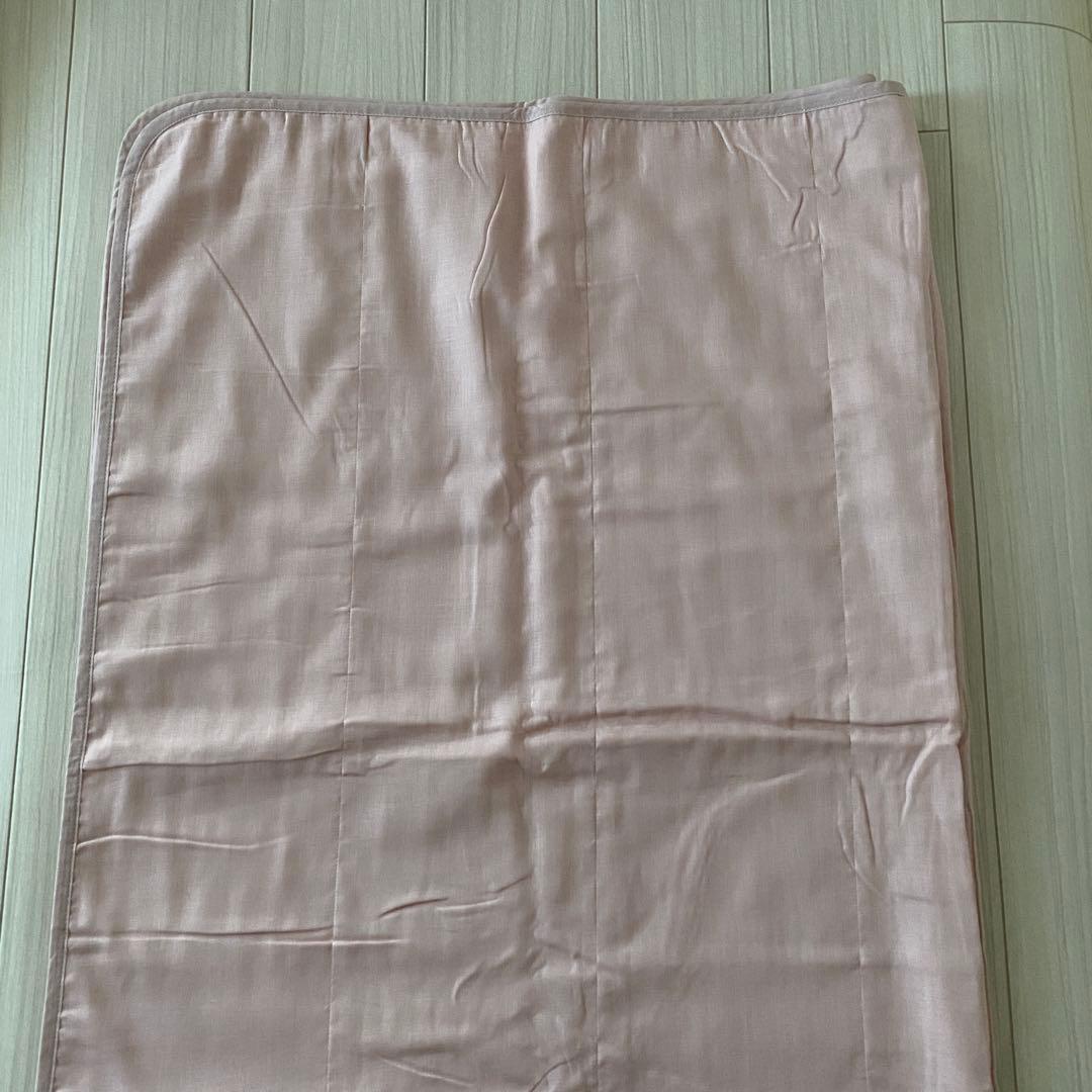 ☆訳あり☆ 新品 ガーゼケット 1枚 日本製 シングル ピンク 希少品 裏面麻混