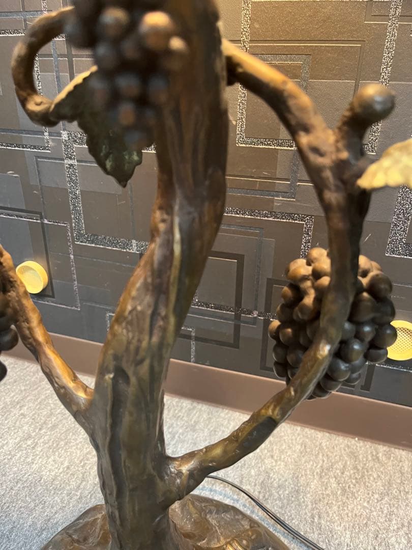 ステンドグラスランプ 大型 葡萄柄 フロアランプ アンティーク インテリア