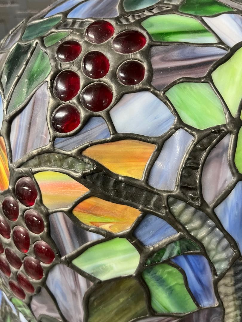 ステンドグラスランプ 大型 葡萄柄 フロアランプ アンティーク インテリア