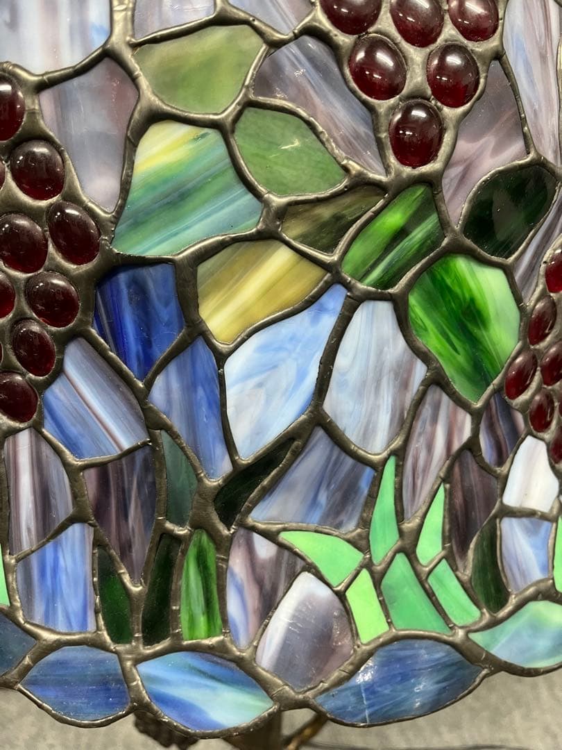 ステンドグラスランプ 大型 葡萄柄 フロアランプ アンティーク インテリア