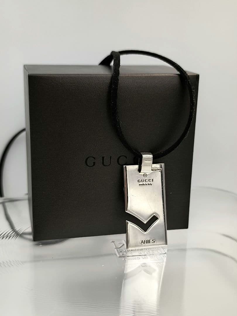 美品✨箱付き✨GUCCI シルバー925 ネックレス ARIES 牡羊座 グッチ