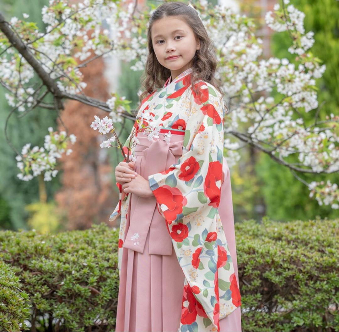 卒園式袴120 黒ブーツセット(キャサリンコテージ)