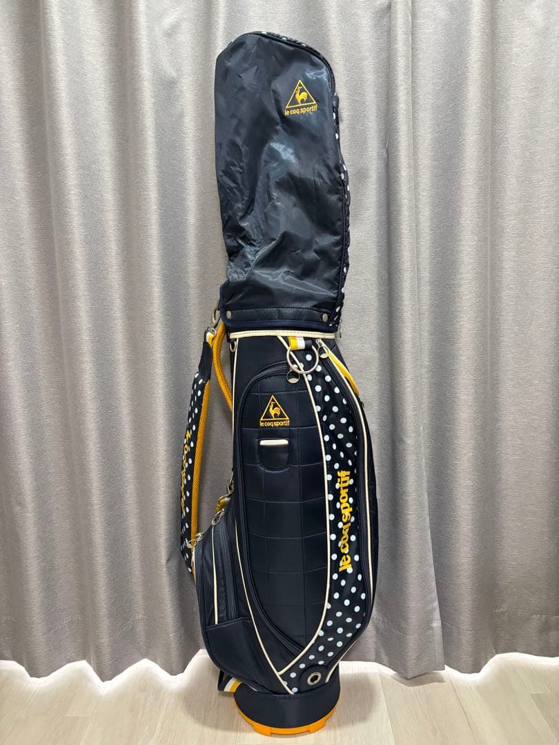 i*a様 新品訳あり　ルコックスポルティフゴルフ　レディスキャディーバック　水玉