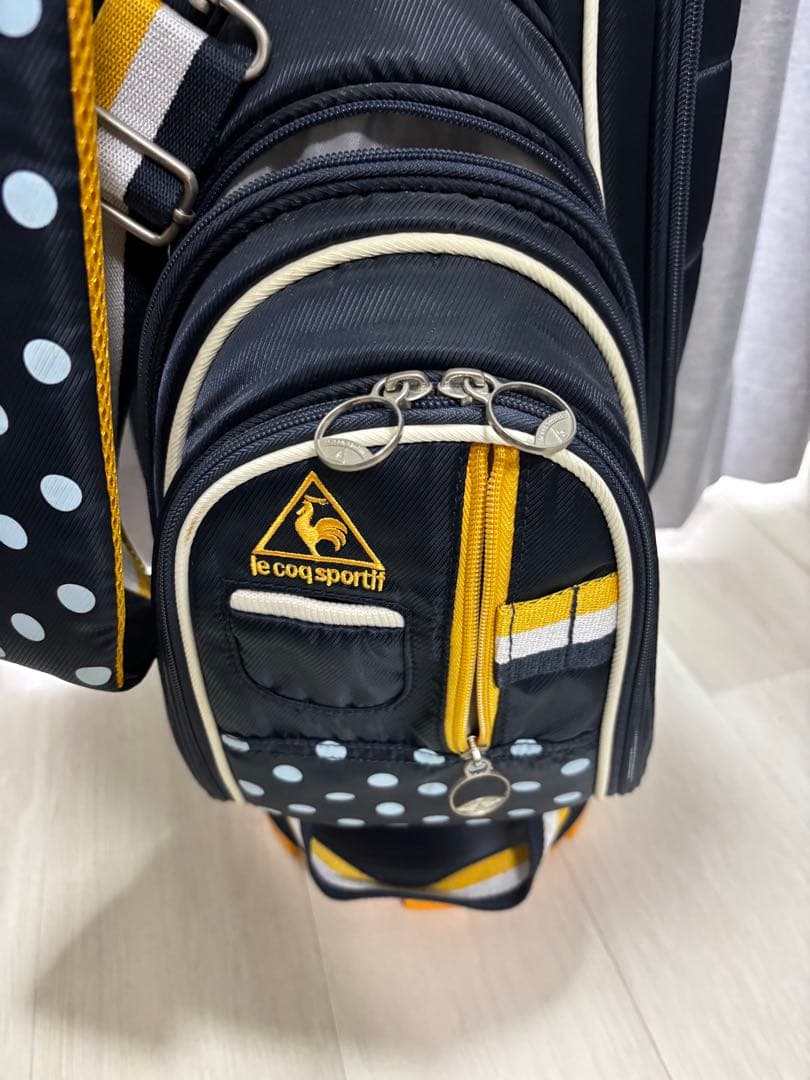 i*a様 新品訳あり　ルコックスポルティフゴルフ　レディスキャディーバック　水玉