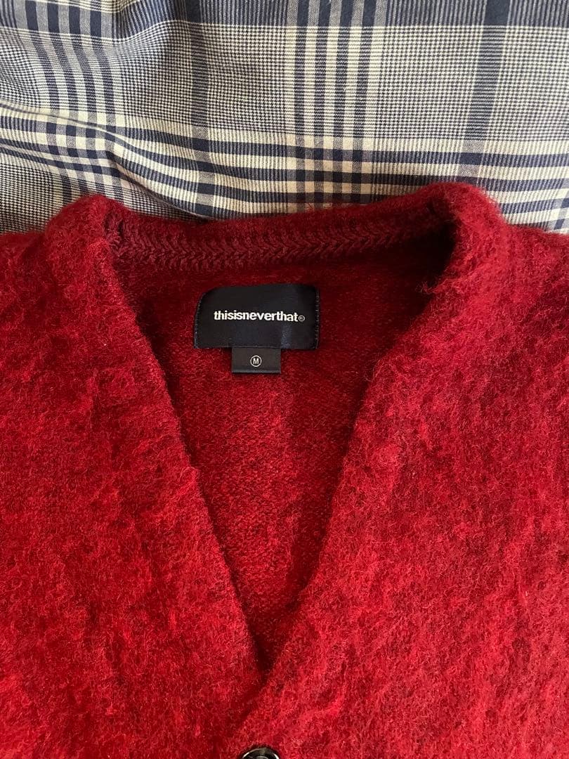 thisisneverthat 赤 カーディガン