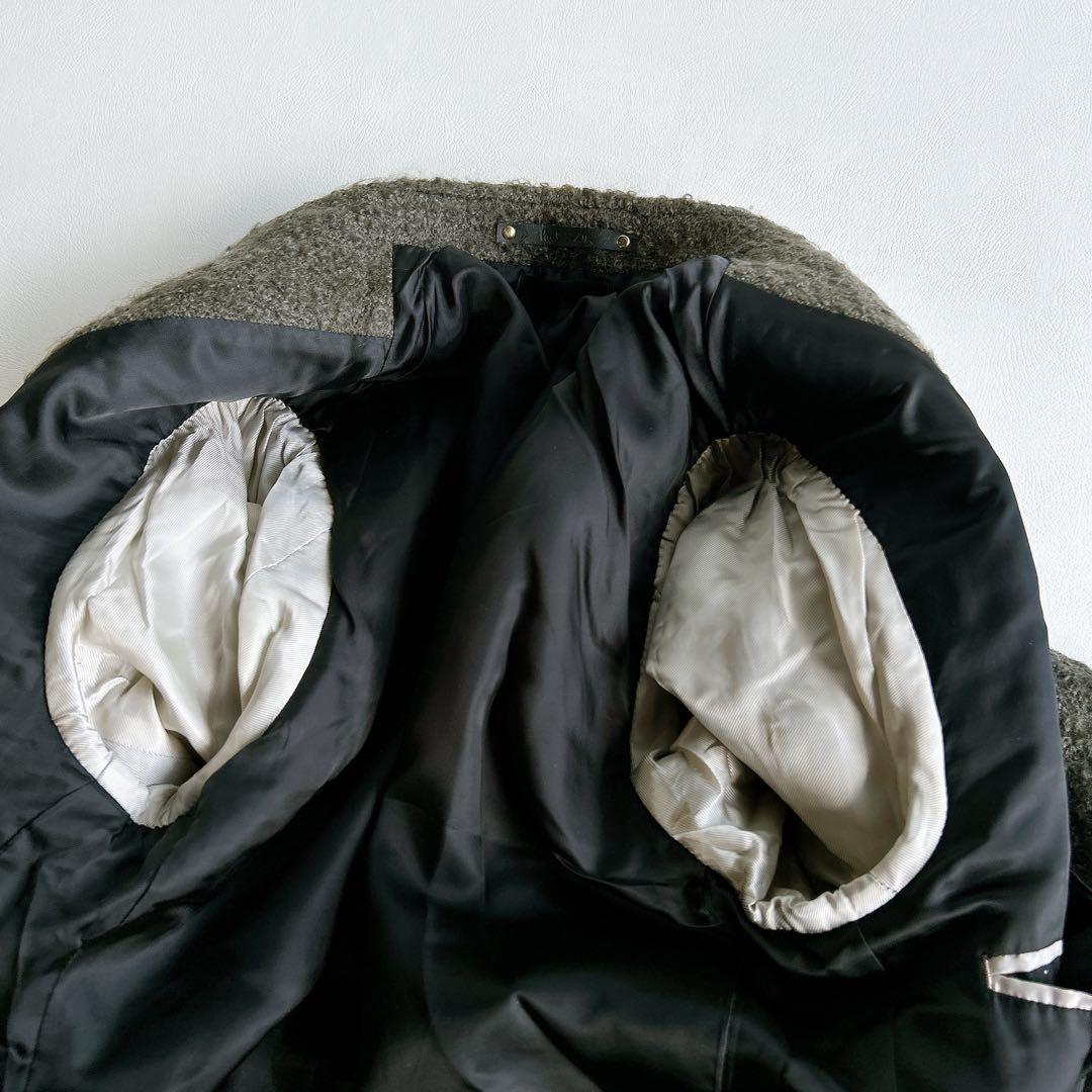 ポールスミス　モヘア　アルパカ混　コート　ダブル　カーキ　メンズ　L