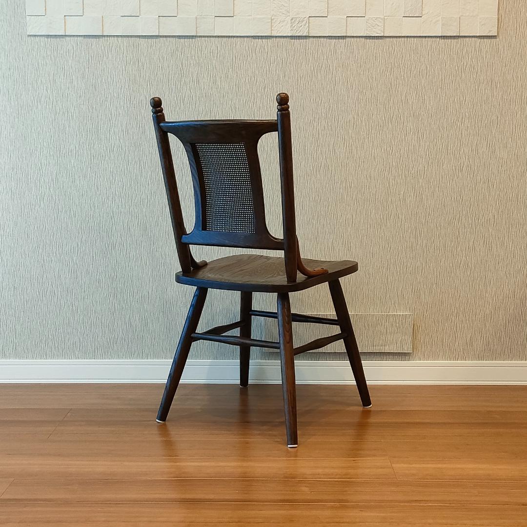 ヴィンテージ　Shin-Leeシンリー　ラタンバック　ダイニングチェア①