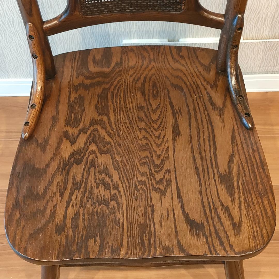 ヴィンテージ　Shin-Leeシンリー　ラタンバック　ダイニングチェア①