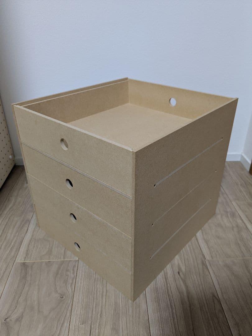 マルゲリータ 2個セット A4書類収納引き出し 4段（本棚 奥行350専用）