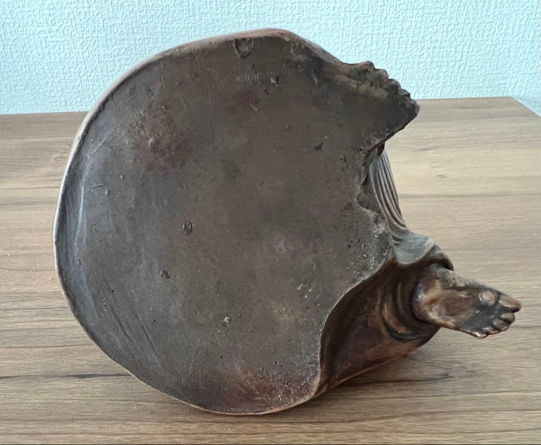 伊部焼 布袋香炉 梅景作 縁起物 七福神 箱付き アンティーク